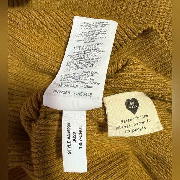 Madewell Wakeford Ruffle Sweater Tank Bronzed Lichen Size Small EUC - Picture 7 of 7